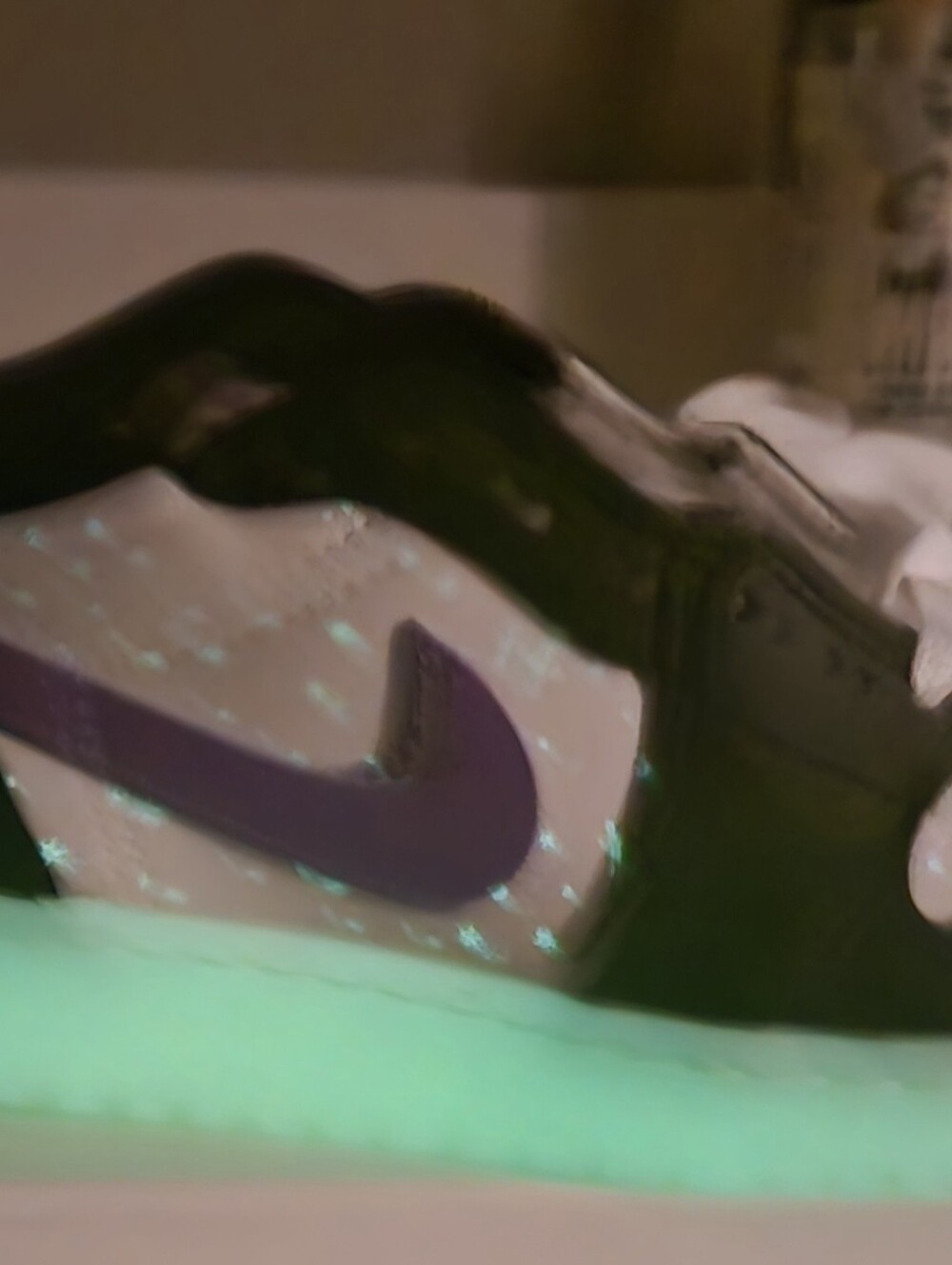Nike Jordan "Glow In The Dark" Size 6 Youth-7.5 Women NEW - Picture 9 of 10